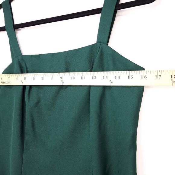 Vintage Alex Evenings Classic Dress Sleeveless Maxi Size 10 Green Polyester - Picture 10 of 15
